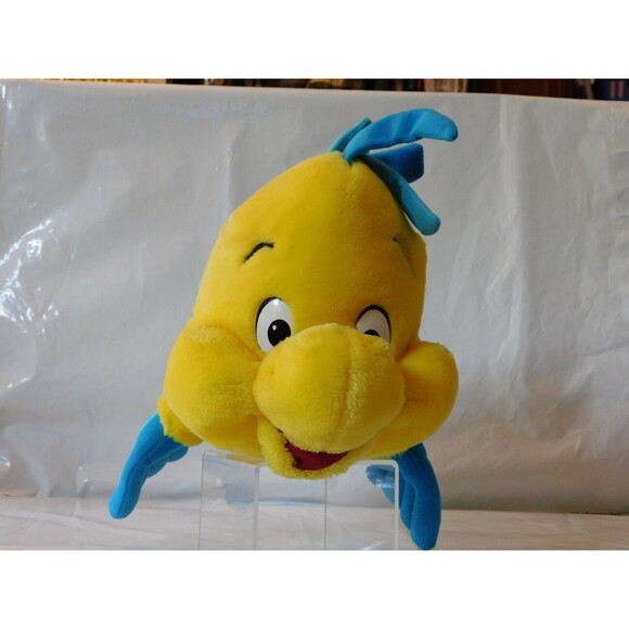 Little Mermaid Flounder Plush Genuine Original Authentic 13.5" Walt Disney Store - Picture 1 of 7